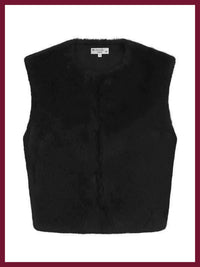 Nooki Edelweiss Faux Fur Gilet - Black - Fifi & Moose BoutiqueFifi & Moose BoutiqueFifi & Moose BoutiqueCoats & Jackets