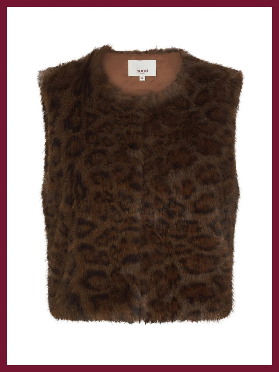 Nooki Edelweiss Faux Fur Gilet - Chocolate Leopard - Fifi & Moose BoutiqueFifi & Moose BoutiqueFifi & Moose BoutiqueCoats & Jackets