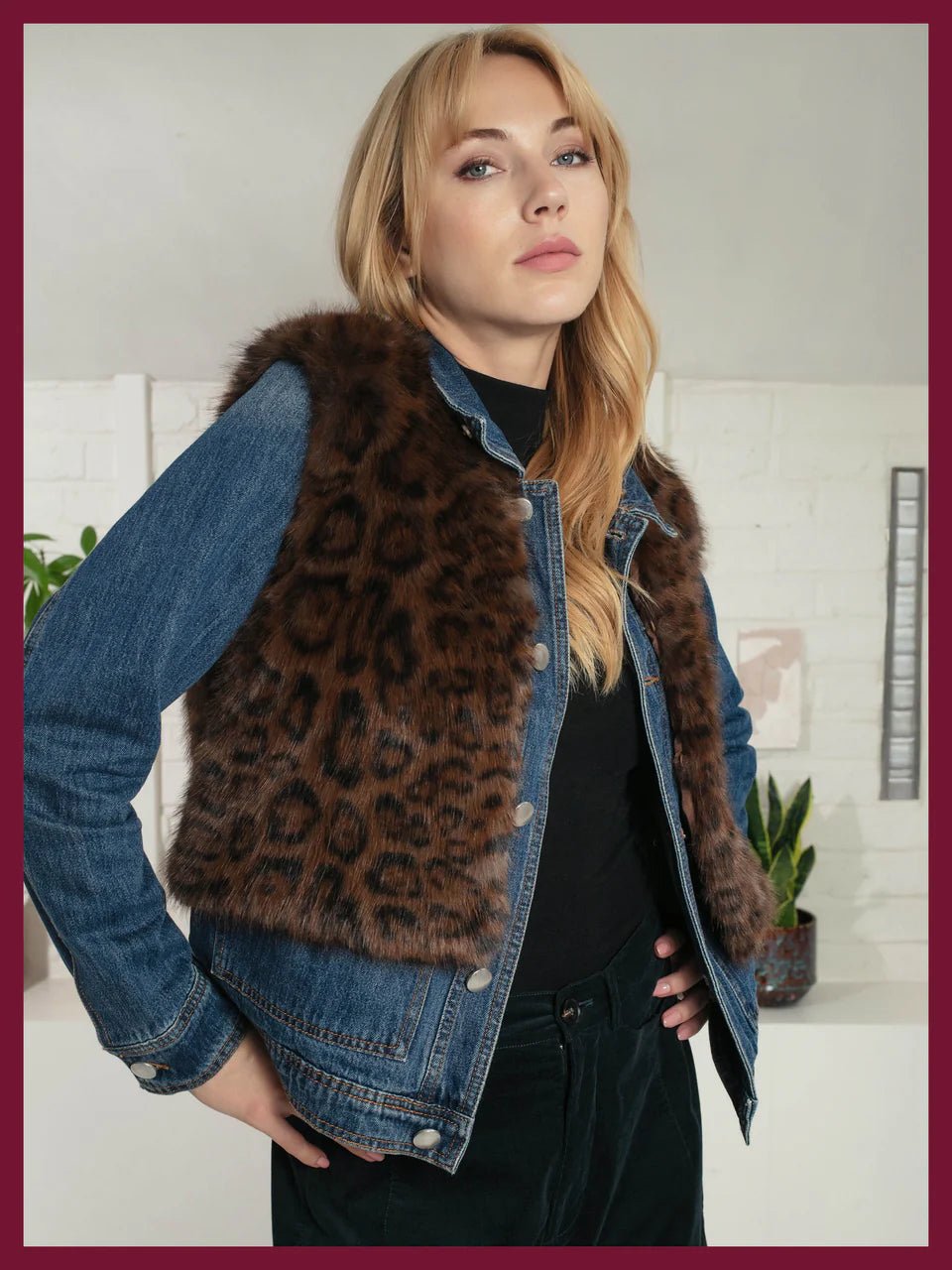 Nooki Edelweiss Faux Fur Gilet - Chocolate Leopard - Fifi & Moose BoutiqueFifi & Moose BoutiqueFifi & Moose BoutiqueCoats & Jackets