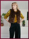 Nooki Edelweiss Faux Fur Gilet - Chocolate Leopard - Fifi & Moose BoutiqueFifi & Moose BoutiqueFifi & Moose BoutiqueCoats & Jackets