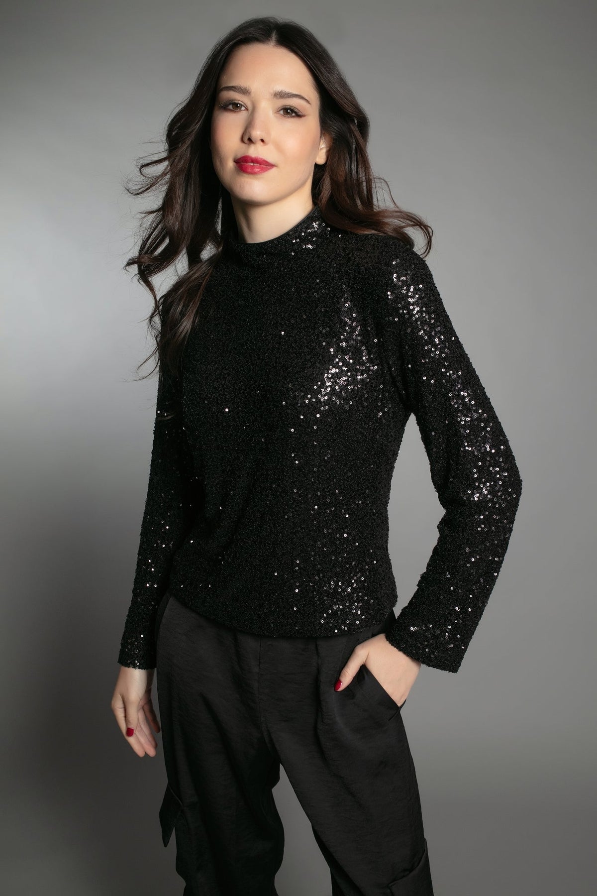 Nooki Mercer Sequin Top in Black - Fifi & Moose BoutiqueFifi & Moose BoutiqueFifi & Moose Boutique