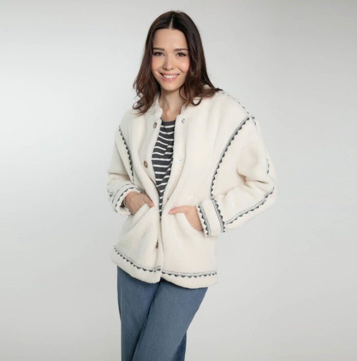 Nooki Poppy Borg Jacket - Fifi & Moose BoutiqueFifi & MooseFifi & Moose BoutiqueClothing