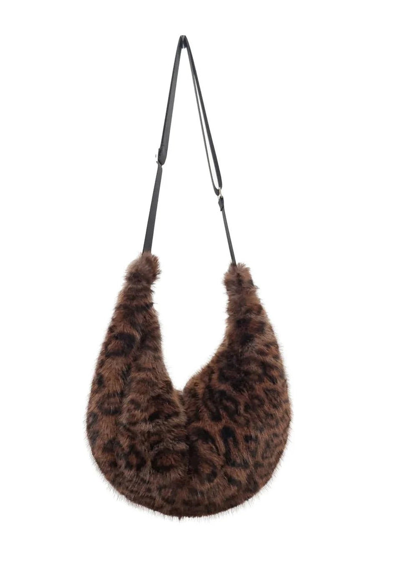 Nooki Sasha Slouch Bag in Chocolate Leopard - Fifi & Moose BoutiqueFifi & Moose BoutiqueFifi & Moose BoutiqueBag