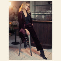 Nooki Sonia Tuxedo in Plum Leopard - Fifi & Moose BoutiqueFifi & Moose BoutiqueFifi & Moose BoutiqueCoats & Jackets