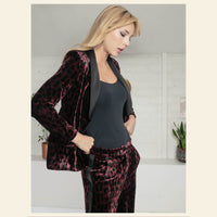 Nooki Sonia Tuxedo in Plum Leopard - Fifi & Moose BoutiqueFifi & Moose BoutiqueFifi & Moose BoutiqueCoats & Jackets