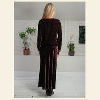 Nooki Tilda Bias Cut Skirt in Plum Leopard - Fifi & Moose BoutiqueFifi & Moose BoutiqueFifi & Moose BoutiqueClothing