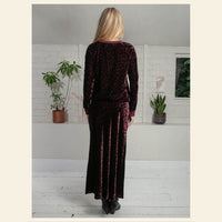 Nooki Tilda Bias Cut Skirt in Plum Leopard - Fifi & Moose BoutiqueFifi & Moose BoutiqueFifi & Moose BoutiqueClothing