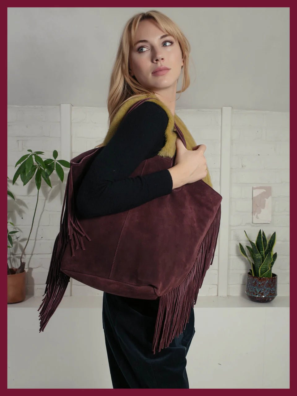 Nooki Vancouver Tote Bag - Plum - Fifi & Moose BoutiqueFifi & Moose BoutiqueFifi & Moose BoutiqueBag