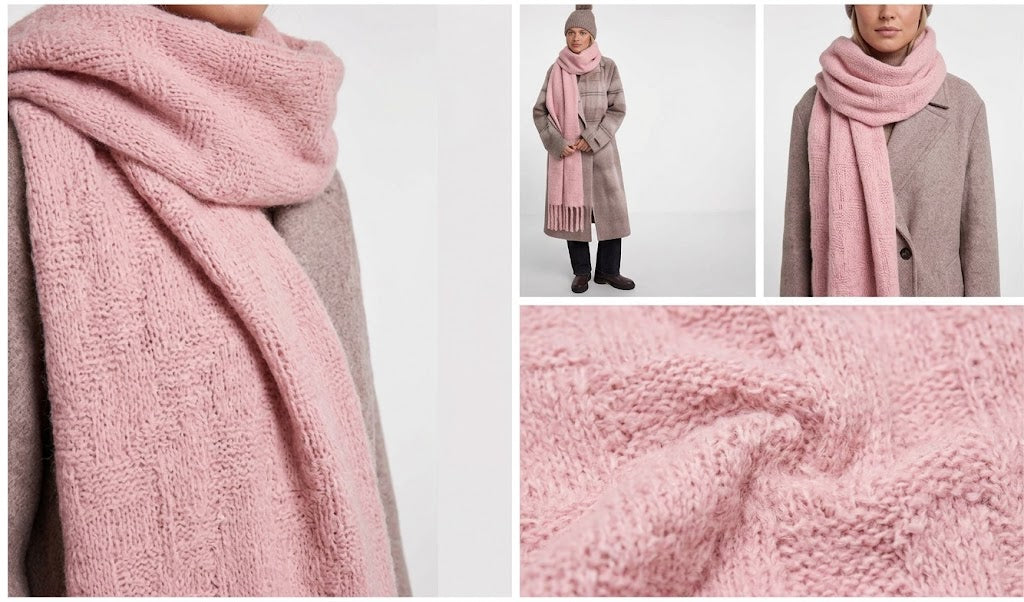 Rino & Pelle Nuria Scarf in Soft Pink Blend