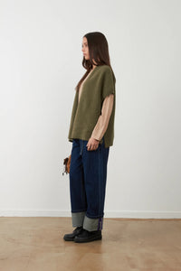 Orfeo Clarisse raccoon short-sleeved vest