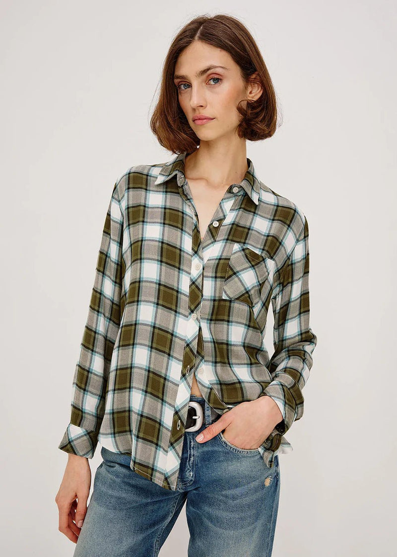 Rails Hunter Shirt - Olive Stone Blue - Fifi & Moose BoutiqueFifi & MooseFifi & Moose BoutiqueClothing