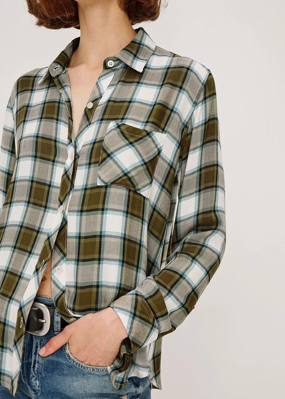 Rails Hunter Shirt - Olive Stone Blue - Fifi & Moose BoutiqueFifi & MooseFifi & Moose BoutiqueClothing