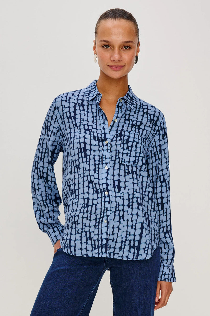 Rails Josephine Shirt - Indigo Shibori - Fifi & Moose BoutiqueFifi & MooseFifi & Moose BoutiqueClothing