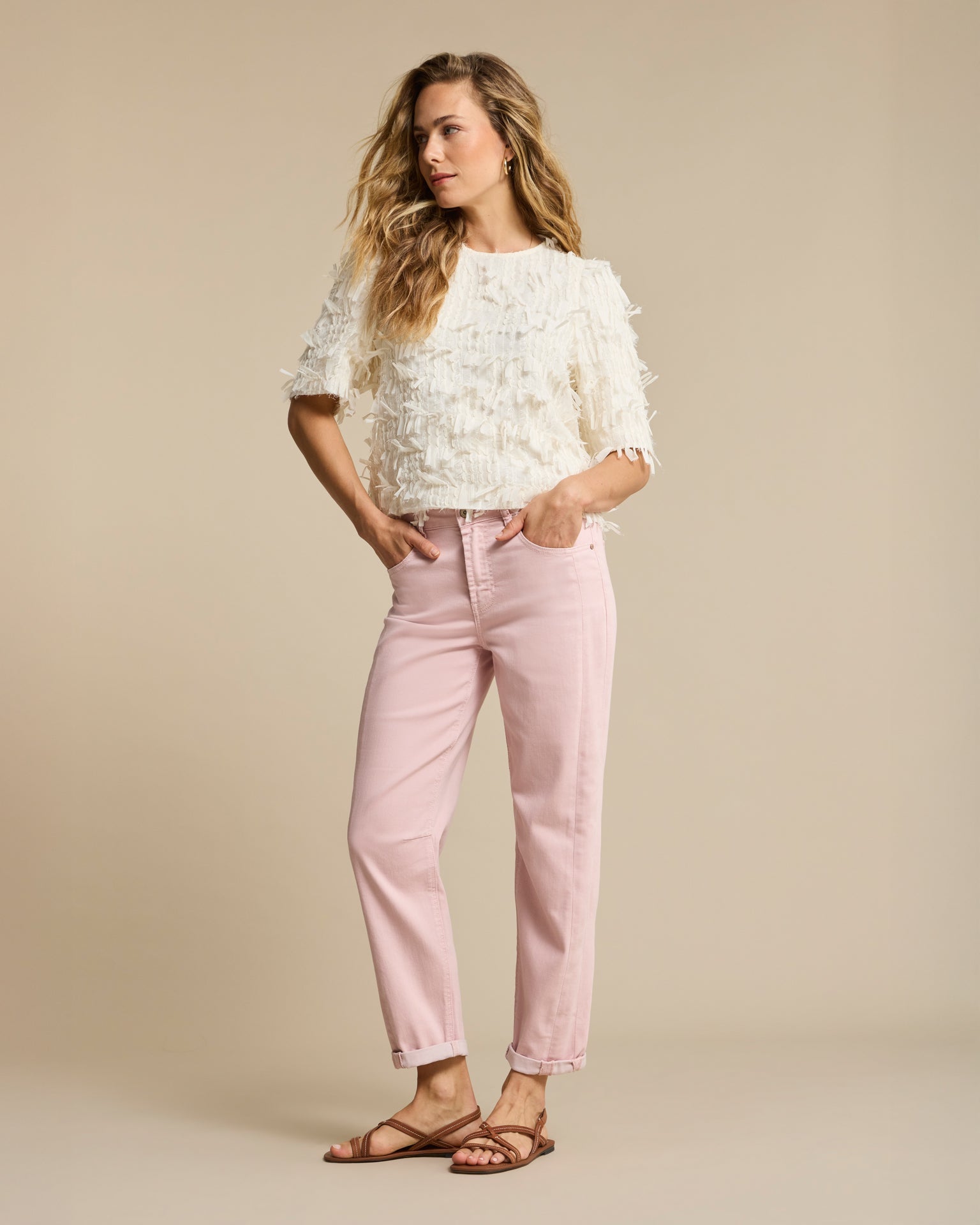 Red Button Caitlina Sidepatch Colour Blossom - Fifi & Moose BoutiqueFifi & Moose BoutiqueFifi & Moose BoutiqueTrousers