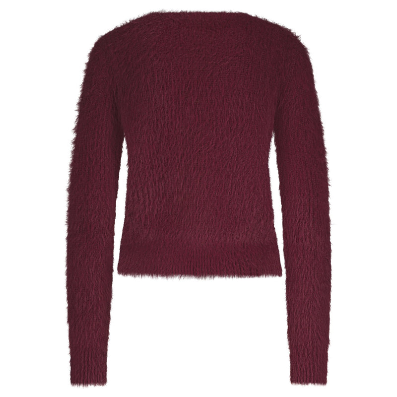 Red Button Cardigan Fuzzy - Ruby - Fifi & Moose BoutiqueFifi & MooseFifi & Moose BoutiqueCardigans