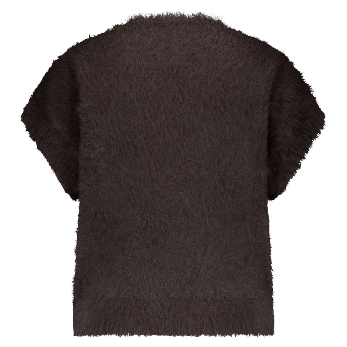 Red Button Sleeveless Fuzzy - Espresso - Fifi & Moose BoutiqueFifi & MooseFifi & Moose BoutiqueCardigans