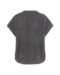 Red Button Sleeveless Fuzzy - Lava - Fifi & Moose BoutiqueFifi & MooseFifi & Moose BoutiqueCardigans