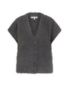 Red Button Sleeveless Fuzzy - Lava - Fifi & Moose BoutiqueFifi & MooseFifi & Moose BoutiqueCardigans
