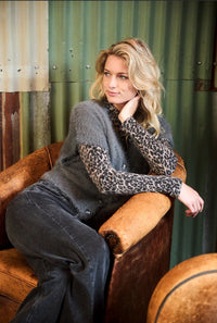 Red Button Sleeveless Fuzzy - Lava - Fifi & Moose BoutiqueFifi & MooseFifi & Moose BoutiqueCardigans