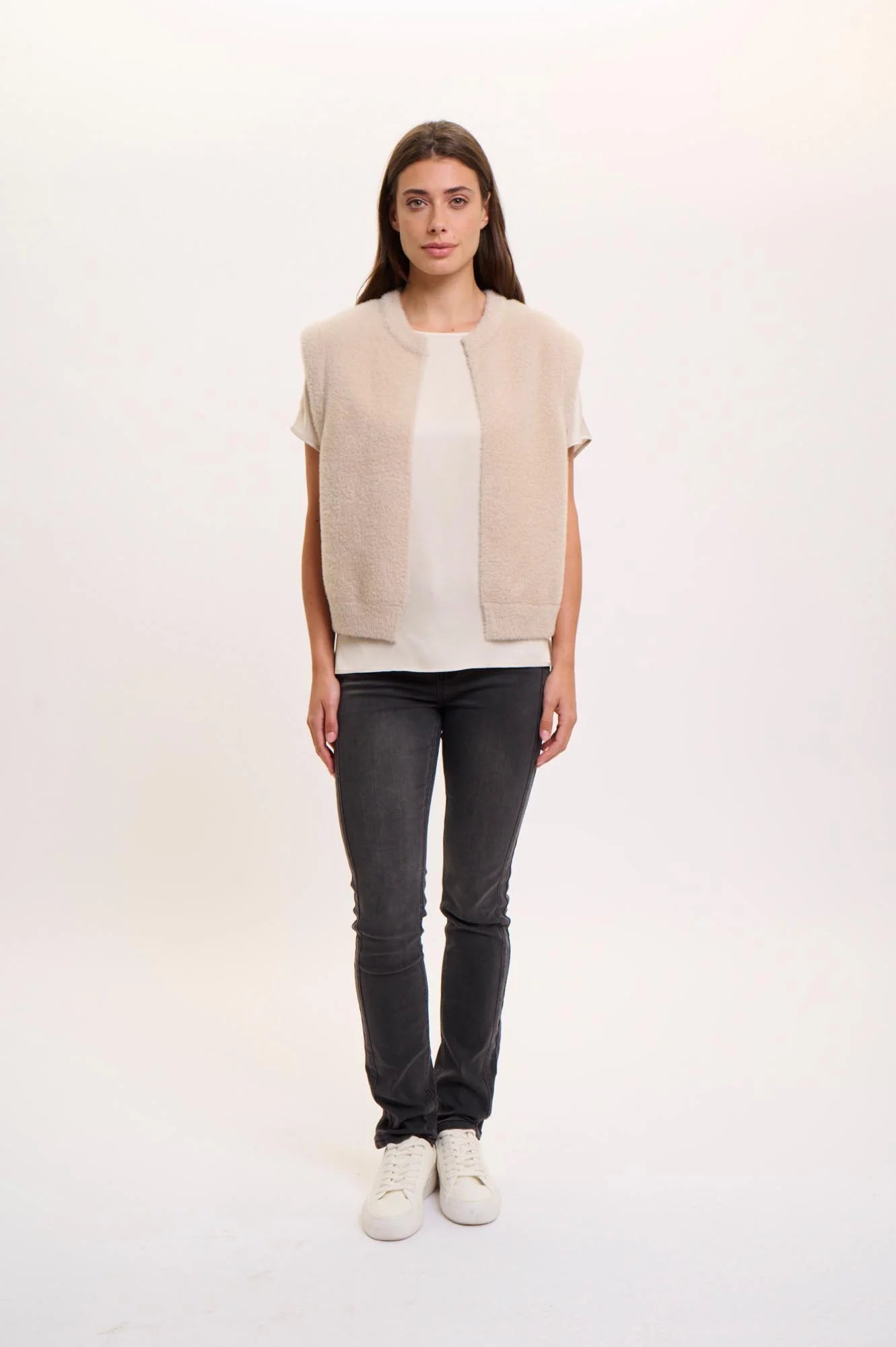 Rino & Pelle Elona Short Waitscoat in Stone - Fifi & Moose BoutiqueFifi & MooseFifi & Moose BoutiqueClothing