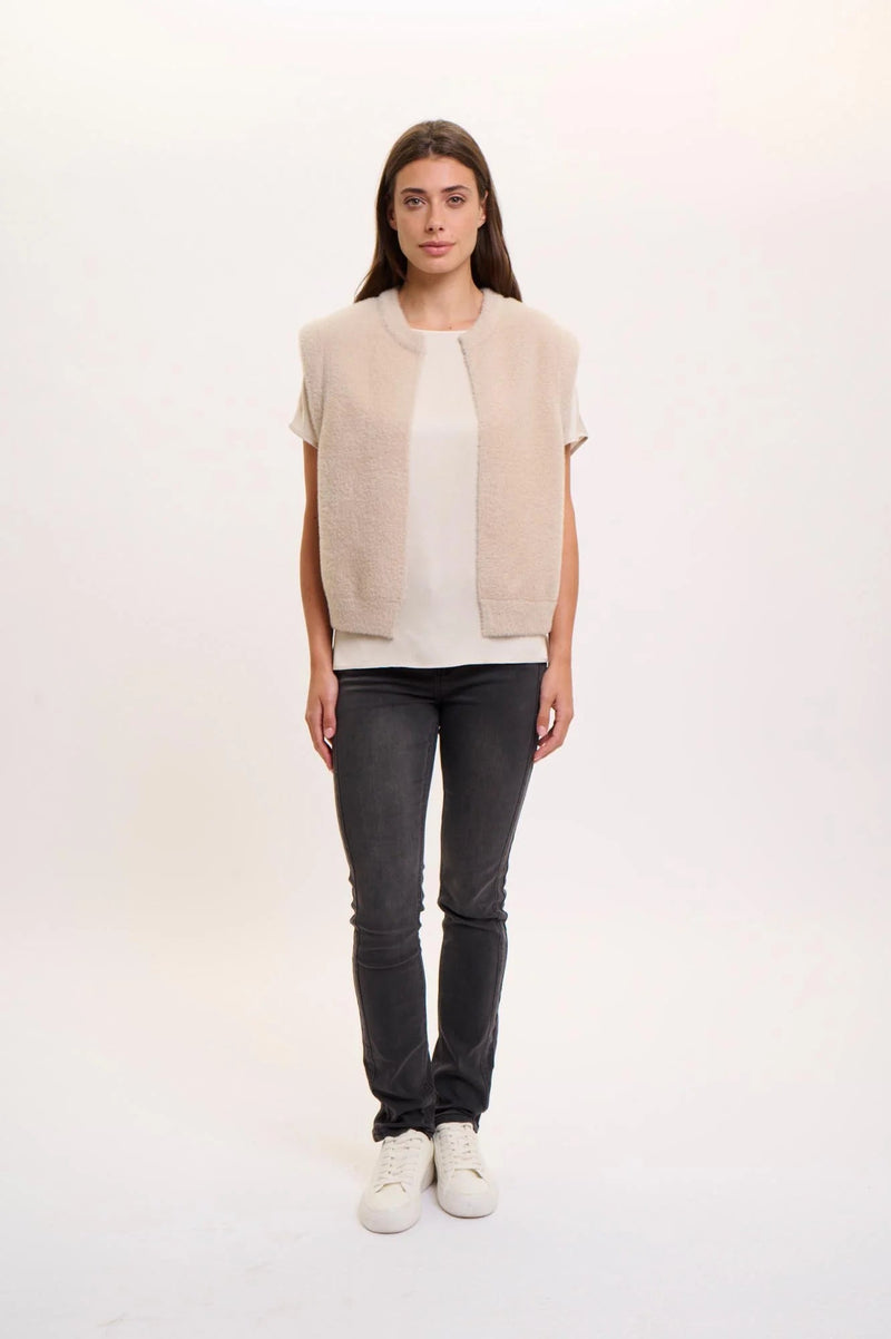 Rino & Pelle Elona Short Waitscoat in Stone - Fifi & Moose BoutiqueFifi & MooseFifi & Moose BoutiqueClothing