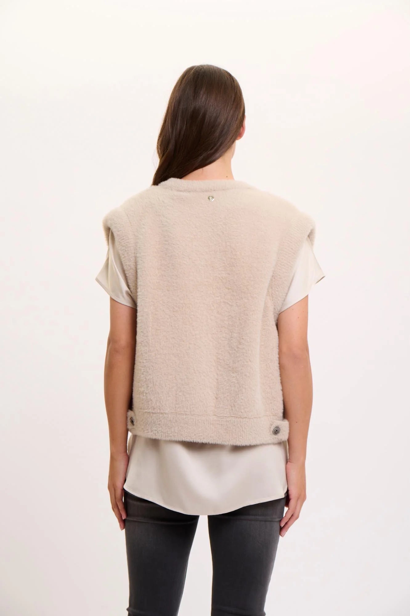 Rino & Pelle Elona Short Waitscoat in Stone - Fifi & Moose BoutiqueFifi & MooseFifi & Moose BoutiqueClothing