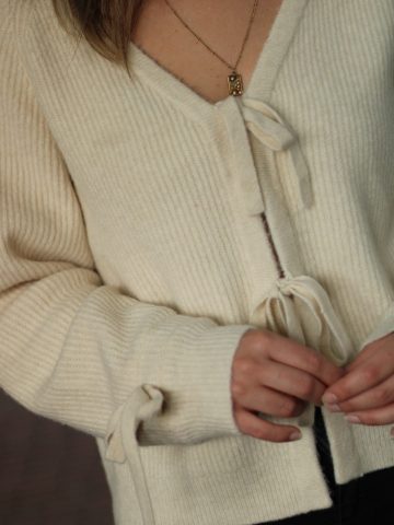Rino & Pelle Gouke Knitted cardigan with bows - Fifi & Moose BoutiqueFifi & MooseFifi & Moose BoutiqueCardigans