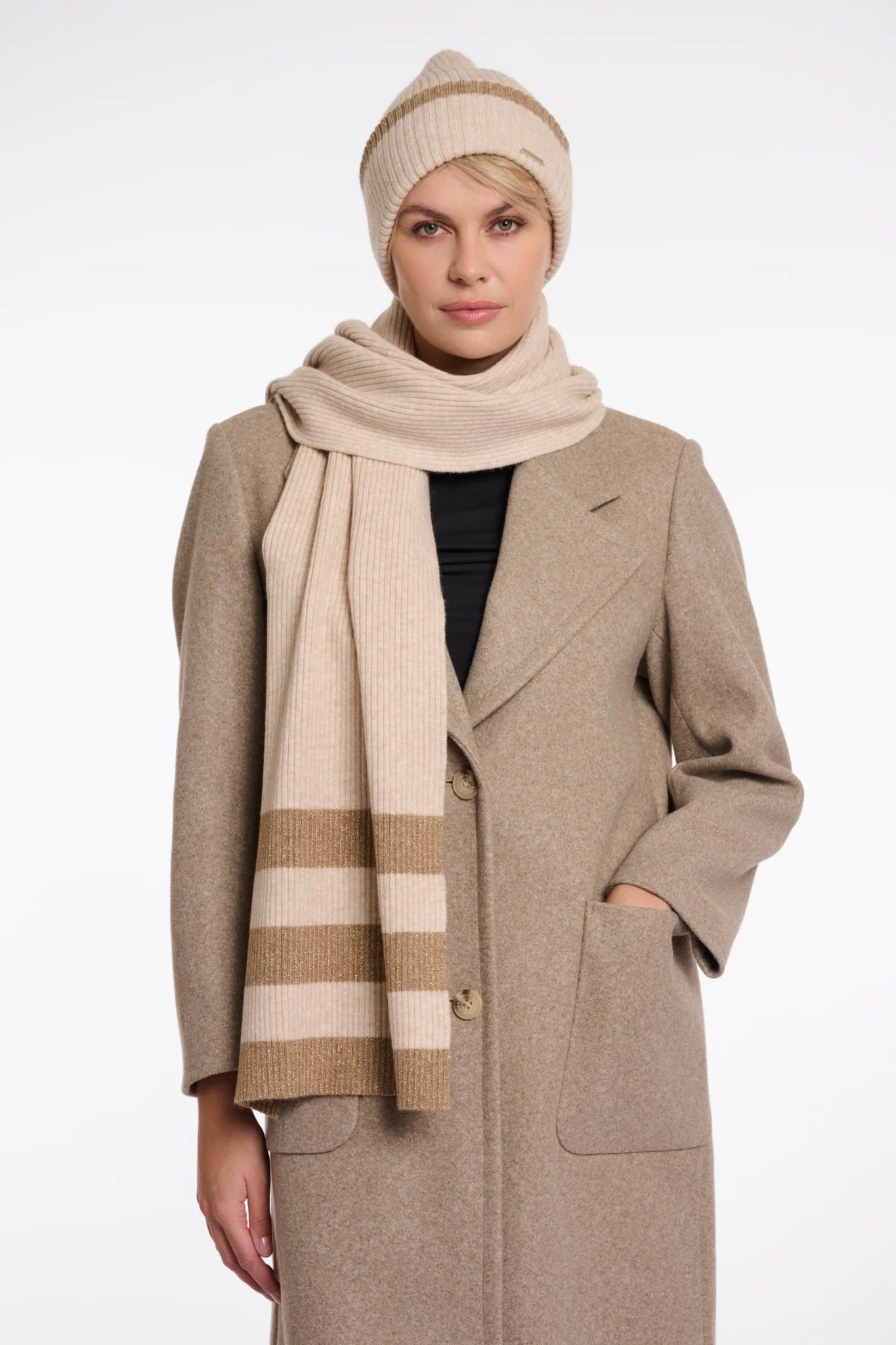 Rino & Pelle Hetty Knitted striped scarf - Fifi & Moose BoutiqueFifi & MooseFifi & Moose BoutiqueScarf