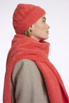 Rino & Pelle Knitted Nadine Beanie - Bright coral - Fifi & Moose BoutiqueFifi & Moose BoutiqueFifi & Moose BoutiqueKnit Hat