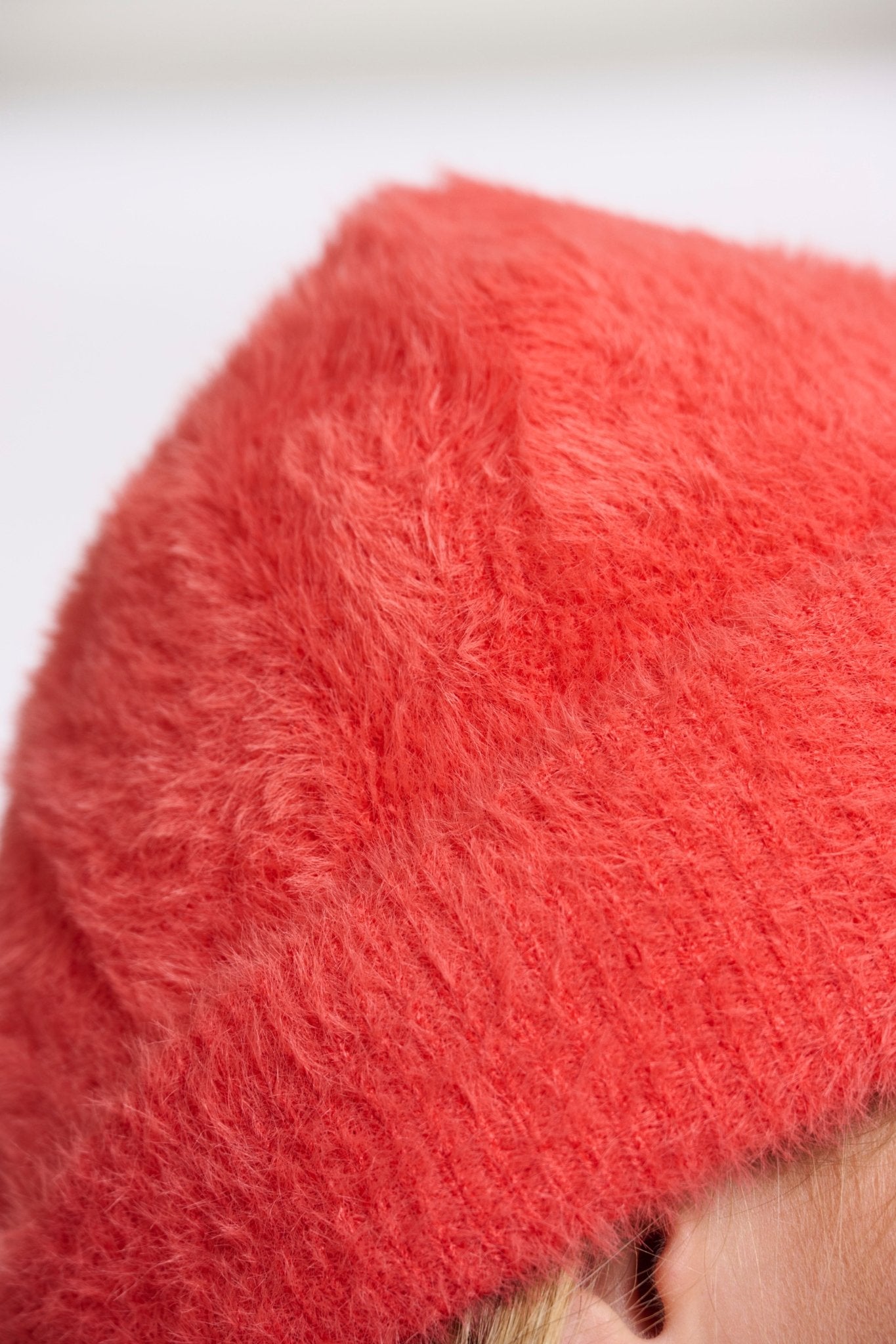 Rino & Pelle Knitted Nadine Beanie - Bright coral - Fifi & Moose BoutiqueFifi & Moose BoutiqueFifi & Moose BoutiqueKnit Hat