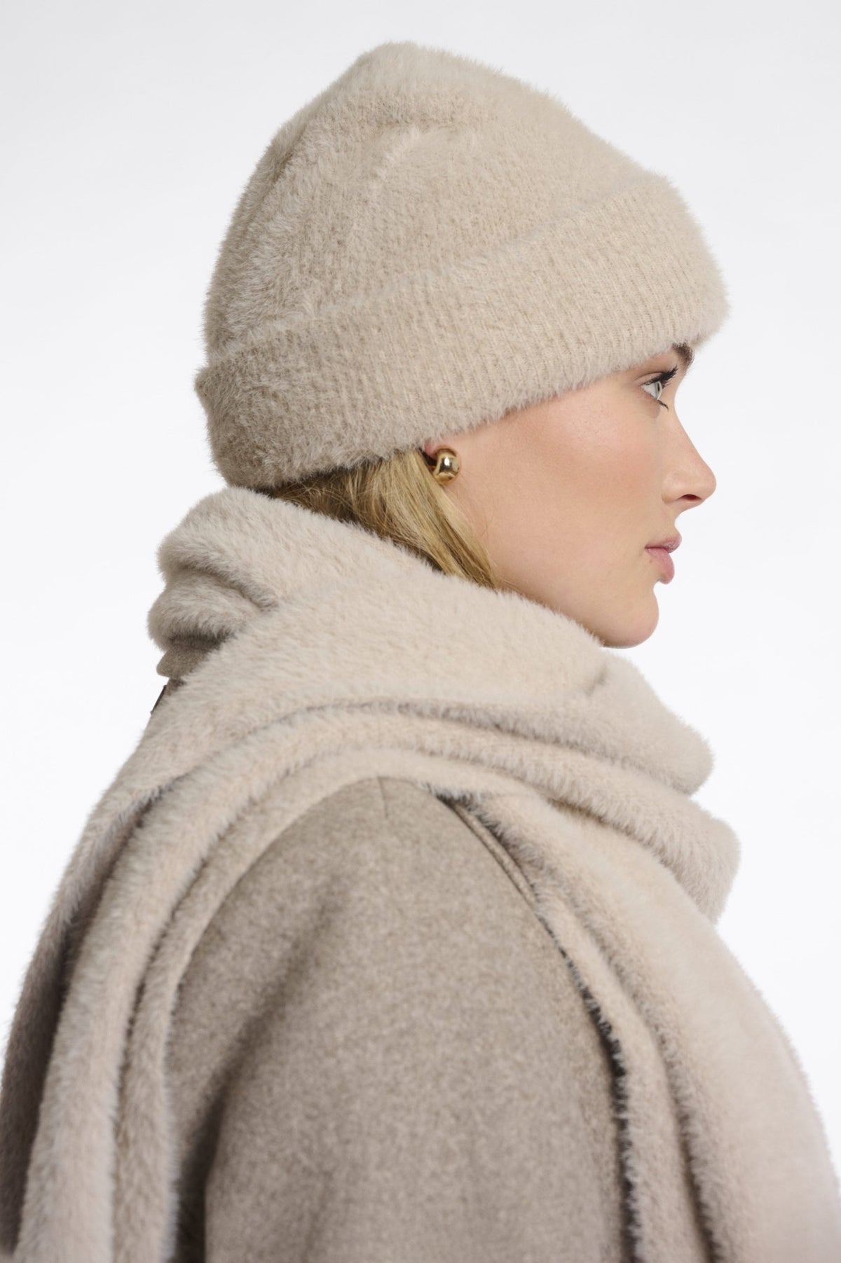 Rino & Pelle Knitted Nadine Beanie - Stone - Fifi & Moose BoutiqueFifi & Moose BoutiqueFifi & Moose BoutiqueKnit Hat