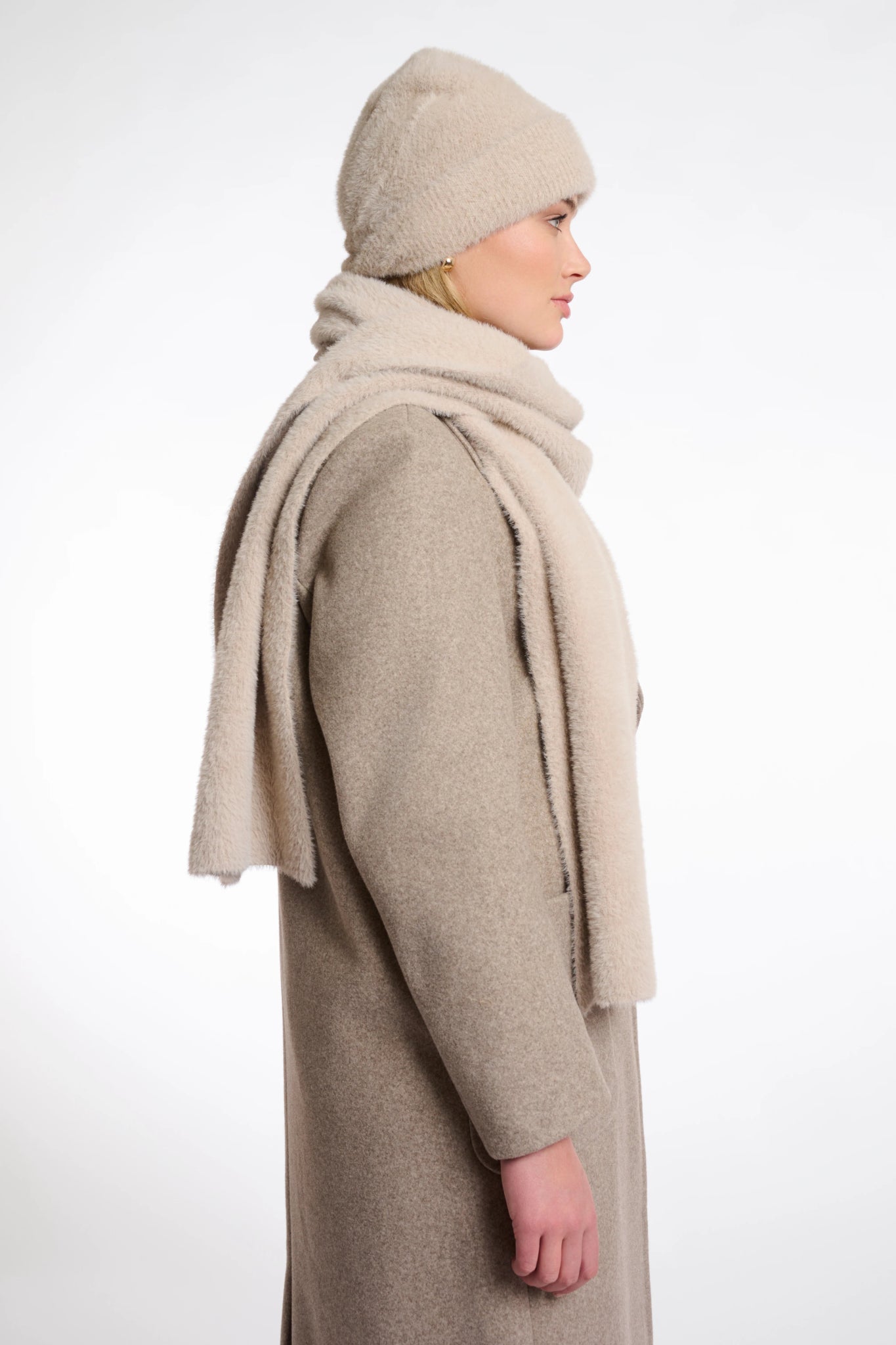Rino & Pelle Leah Knitted Scarf - Stone - Fifi & Moose BoutiqueFifi & MooseFifi & Moose BoutiqueScarf