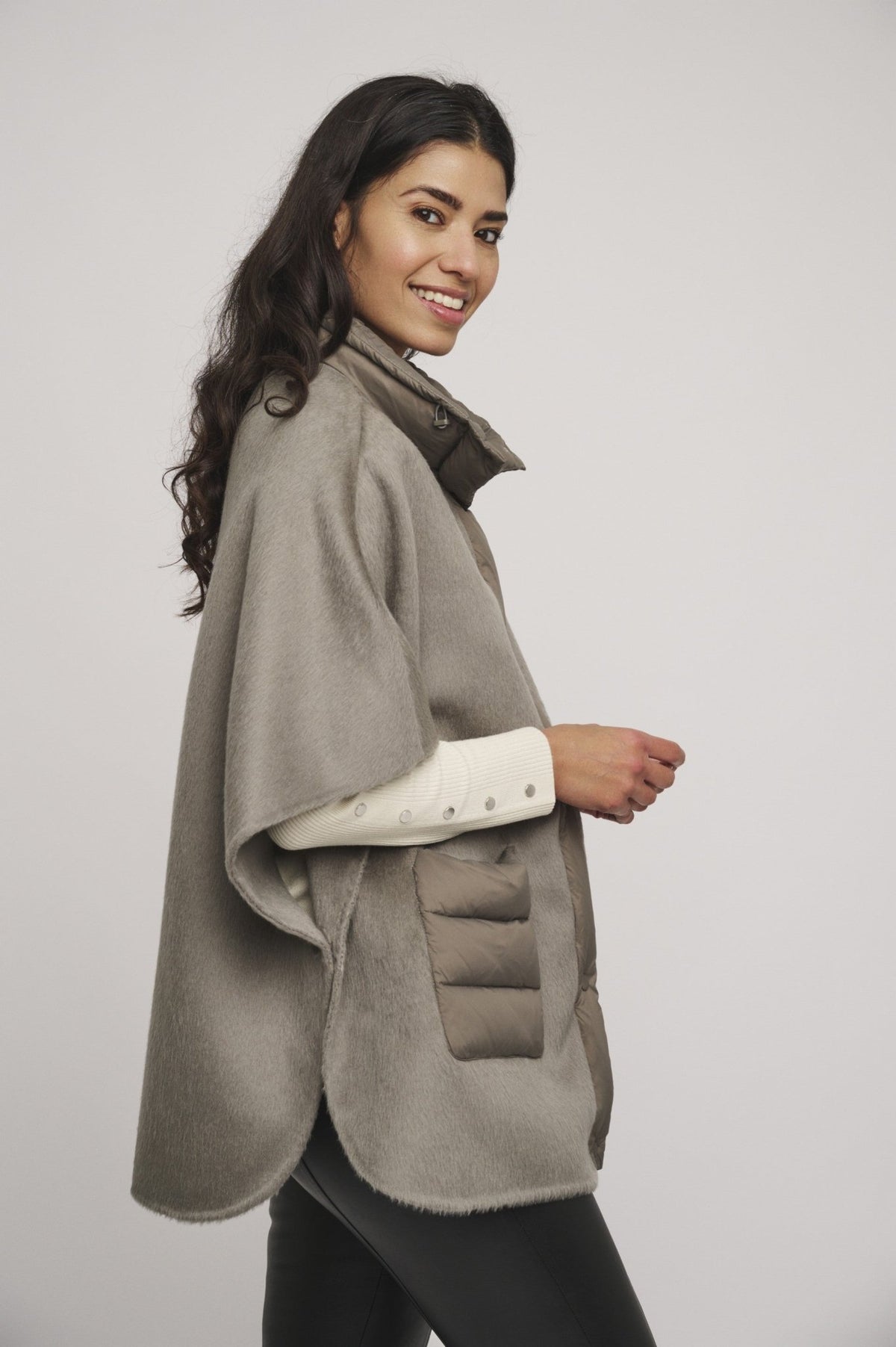 Rino & Pelle Mel Wool cape with down details - Fifi & Moose BoutiqueFifi & MooseFifi & Moose BoutiqueCoats & Jackets