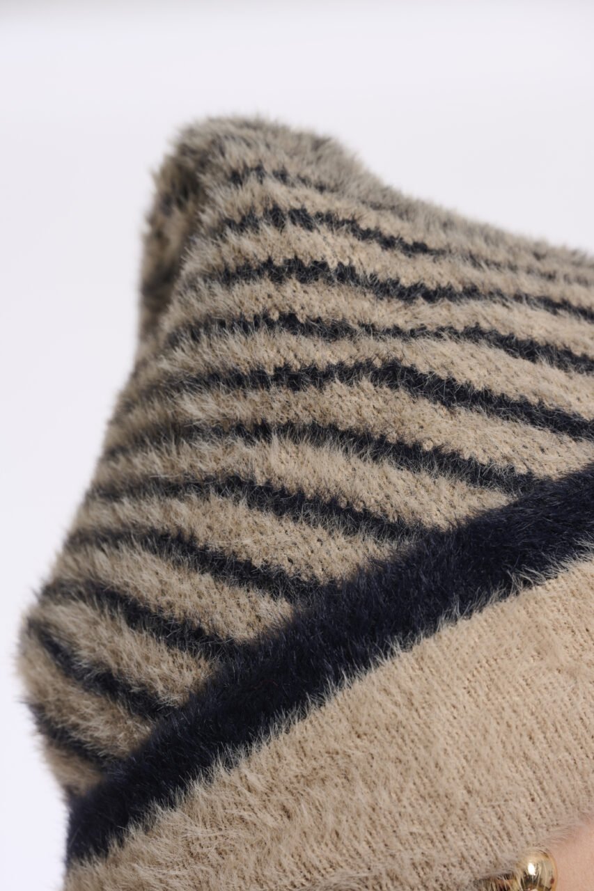 Rino & Pelle Niva knitted beanie Oat Black - Fifi & Moose BoutiqueFifi & MooseFifi & Moose BoutiqueClothing