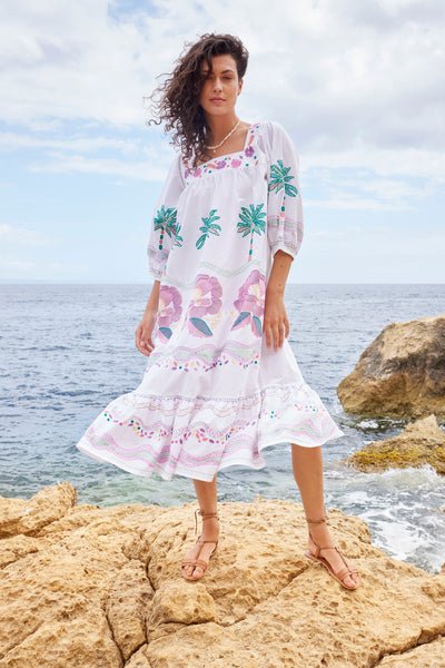 East Heritage Zarella Embroidered Dress in White - Fifi & Moose BoutiqueFifi & Moose BoutiqueFifi & Moose BoutiqueDress
