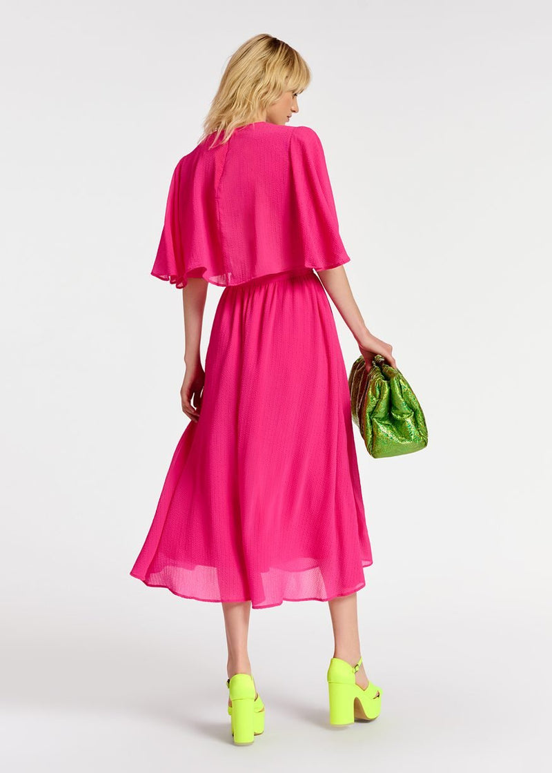 Essentiel Antwerp Dazzers midi-length dress with cape-effect sleeves - Fifi & Moose BoutiqueFifi & MooseFifi & Moose BoutiqueDress