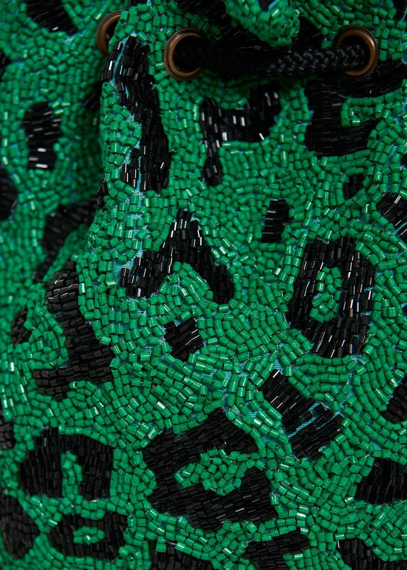Essentiel Antwerp Enquiry Bead-embillished mini bag with leopard motif - Fifi & Moose BoutiqueFifi & MooseFifi & Moose BoutiqueBag