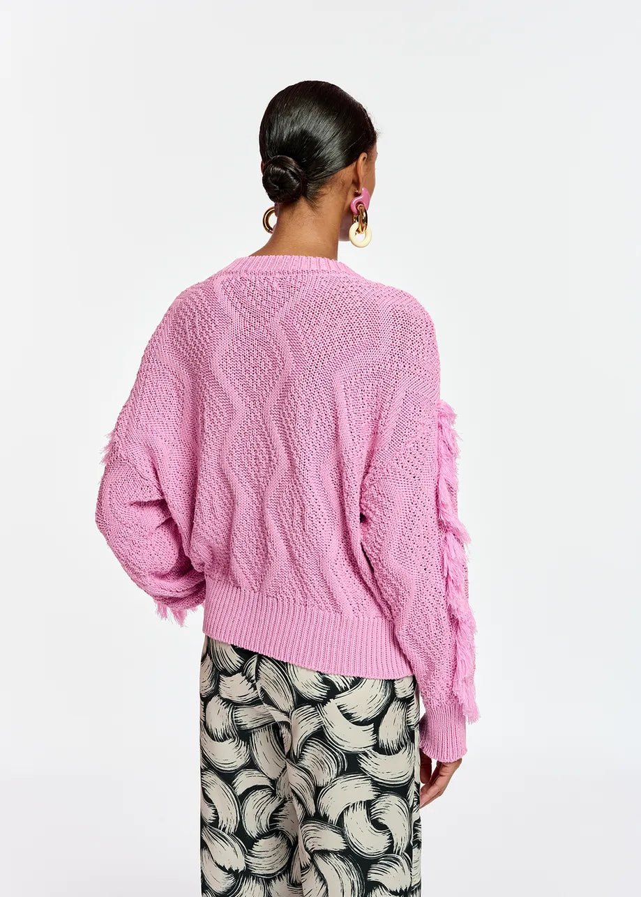 Essentiel Antwerp Fontana Pink Cotton KNit Sweater - Fifi & Moose BoutiqueFifi & Moose BoutiqueFifi & Moose BoutiqueSweater