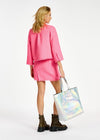 Essentiel Antwerp Neon Pink Tweed Mini Skirt - Fifi & Moose BoutiqueFifi & MooseFifi & Moose BoutiqueSkirt