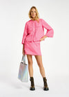 Essentiel Antwerp Neon Pink Tweed Mini Skirt - Fifi & Moose BoutiqueFifi & MooseFifi & Moose BoutiqueSkirt
