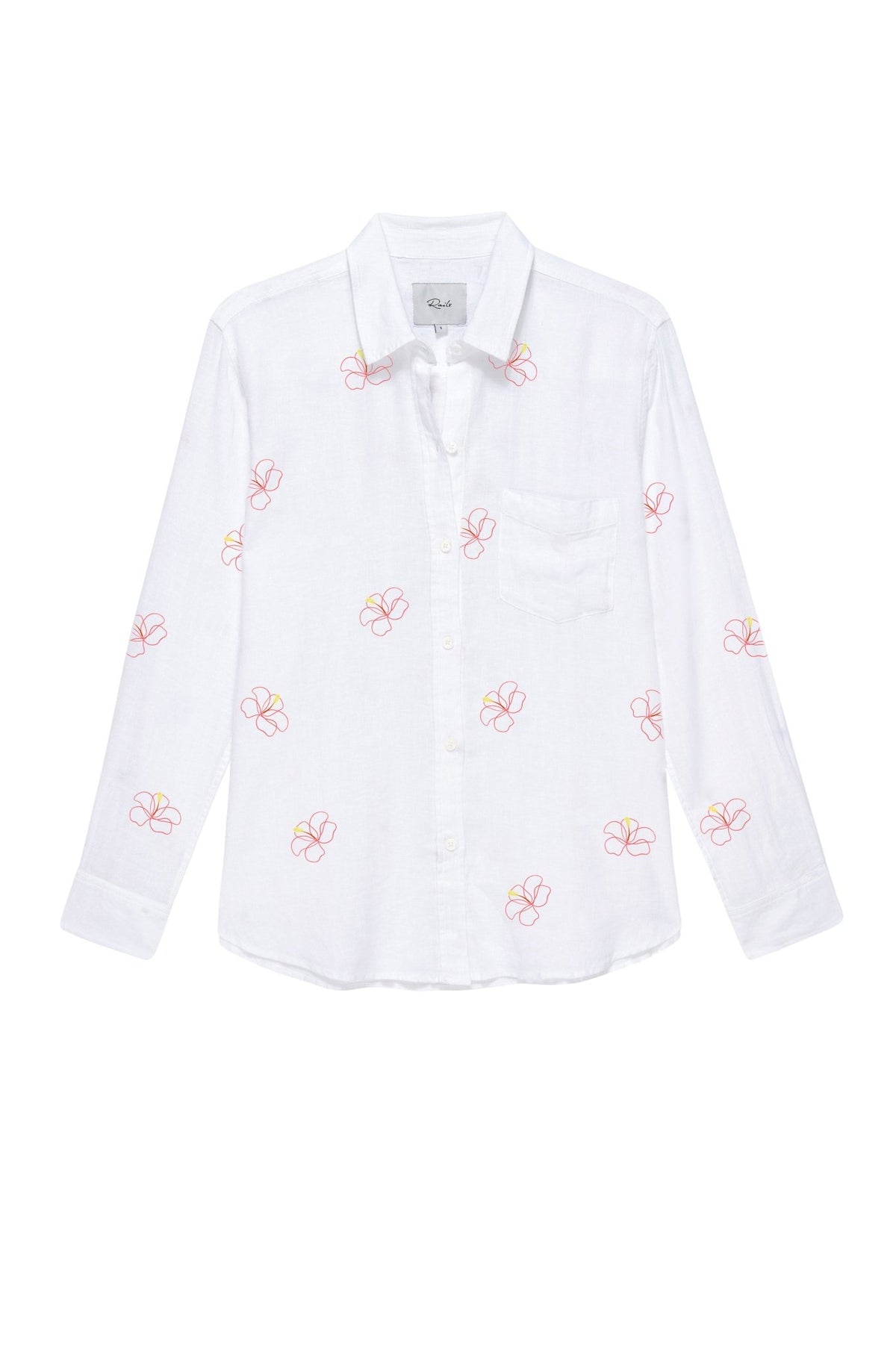 Rails Charli Shirt - Hibiscus Embroidery - Fifi & Moose BoutiqueFifi & Moose BoutiqueFifi & Moose BoutiqueShirt