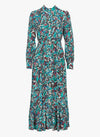 Suncoo Calipso Vert Printed fitted long dress - Fifi & Moose BoutiqueFifi & MooseFifi & Moose BoutiqueDresses